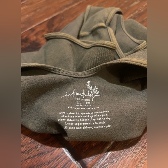 FREE PEOPLE Intimately Bodysuit Green Size XS/S - Picture 2 of 7